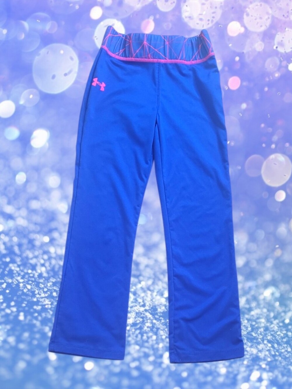 Under Armor Girl's Athletic Blue Fitted Leggings